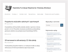Tablet Screenshot of fundacjaszkola.nasielsk.pl